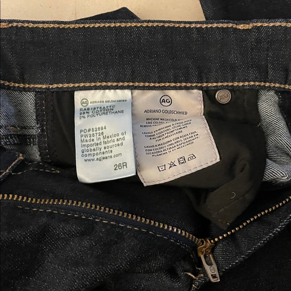 AG Mari high-rise straight Dark Blue Jeans - Picture 9 of 13